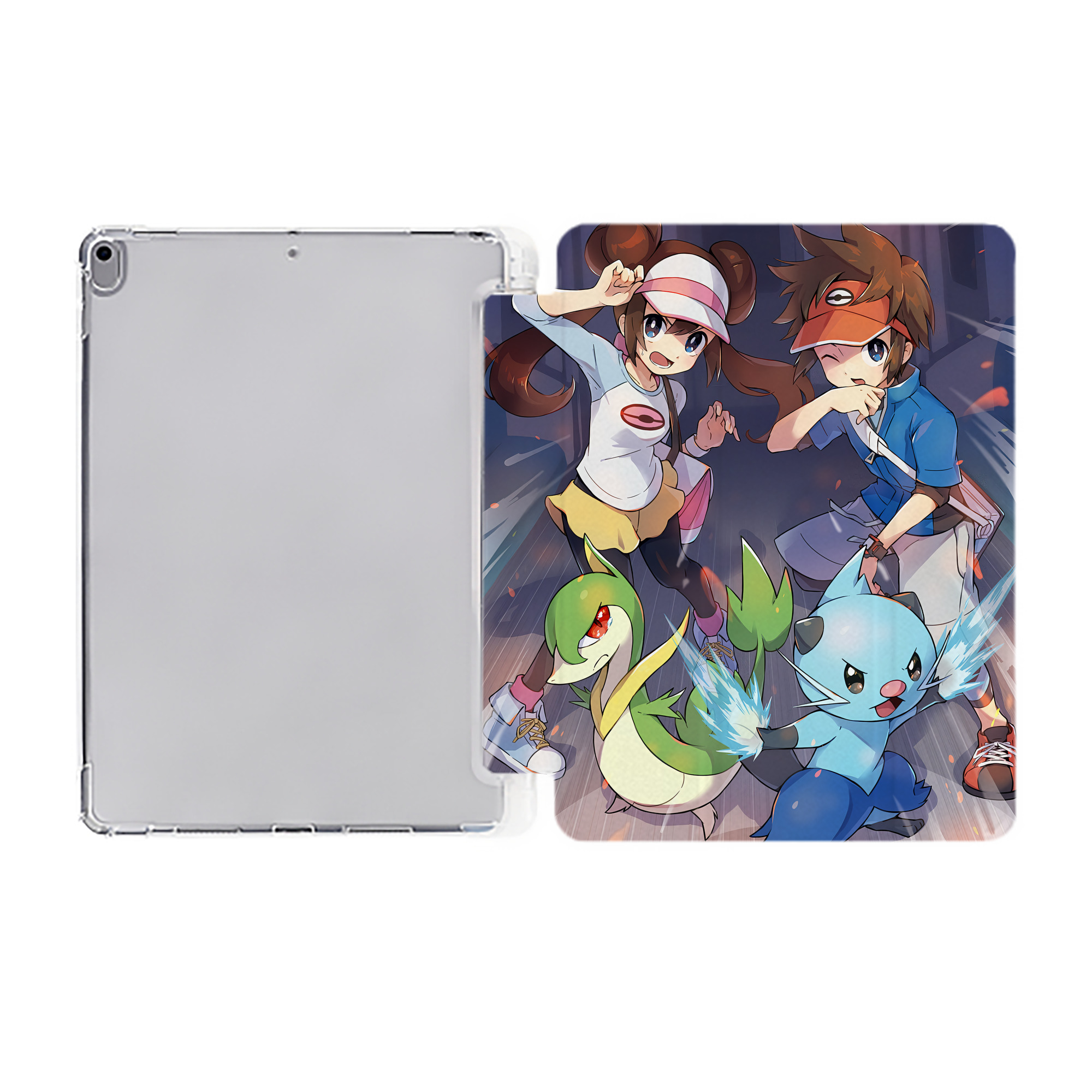 （画像用） ポケットモンスター Pokémon IPad ケース ペン収納付き 三つ折りスタンド PUレザー×シリコン 対応機種9.5/10.5/10.9インチ